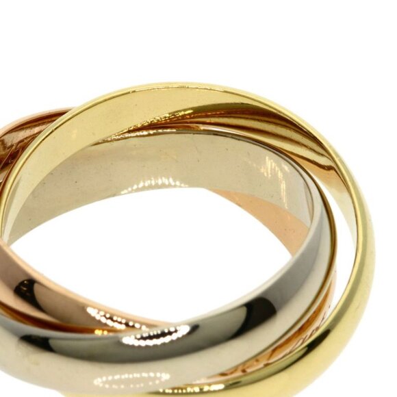Cartier Trinity 48 Ring 18K Yellow Gold 18K White Pink - Picture 7 of 8